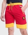 Shop Chili Pepper,Ceylon Yellow Plain Fashion Collabs Zipper Shorts-Front