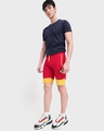 Shop Chili Pepper,Ceylon Yellow Plain Fashion Collabs Zipper Shorts-Full