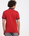 Shop Men's Chili Pepper Contrast Collar Zipper Polo T-shirt-Design