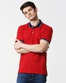 Shop Chili Pepper Half Sleeve Tipping polo-Front