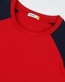 Shop Chili Pepper-Pageant Blue Raglan Half Sleeves T-Shirt
