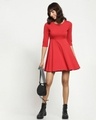 Shop Chili Pepper Regular Fit Flared Dress-Full