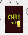 Shop Chill Bro Designer Notebook (Soft Cover, A5 Size, 160 Pages, Ruled Pages)-Front