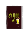Shop Chill Bro Designer Notebook (Soft Cover, A5 Size, 160 Pages, Ruled Pages)-Full
