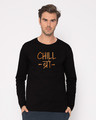 Shop Chill Bro Full Sleeve T-Shirt-Front