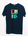 Shop Chill Coloful Half Sleeve T-Shirt-Front