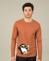 Shop Chillax Penguin Full Sleeve T-Shirt-Front