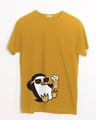 Shop Chillax Penguin Half Sleeve T-Shirt-Front
