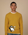 Shop Chillax Penguin Sweatshirt-Front