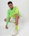 Shop Chille Out Green Color Block Full Sleeve T-shirt-Full