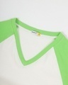 Shop Chilled Out Green Color Block Short Top