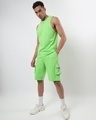 Shop Men's Chilled Out Green Deep Armhole Oversized Vest-Full