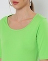 Shop Chilled Out Green Elbow Sleeve T-shirt