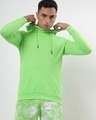 Shop Chilled Out Green Full Sleeve Hoodie T-shirt-Front