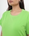 Shop Chilled Out Green Plus Size Boyfriend T-shirt