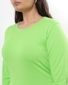 Shop Chilled Out Green Plus Size Full Sleeve T-shirt