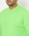 Shop Chilled Out Green Plus Size Henley T-shirt