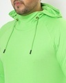 Shop Chilled Out Green Plus Size Hoodie T-shirt