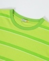 Shop Chilled Out Green Plus Size Stripe T-shirt
