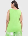 Shop Women's Chilled Out Green Plus Size Slim Fit Tank Top-Design
