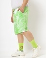 Shop Chilled Out Green Plus Size Tie & Dye Shorts-Design