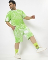 Shop Chilled Out Green Plus Size Tie & Dye T-shirt-Full