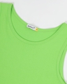 Shop Women's Chilled Out Green Slim Fit Tank Top