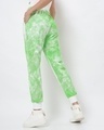 Shop Women's Chilled Out Green Tie & Dye Joggers-Design