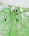 Shop Women's Chilled Out Green Tie & Dye Flared Shorts