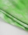 Shop Chilled Out Green Tie & Dye Flared Shorts