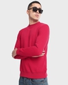 Shop Men's Chilli Pepper Red Sweatshirt-Front