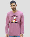 Shop Chilling Duck Full Sleeve T-Shirt (DL)  Frosty Pink-Front