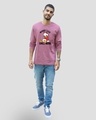 Shop Chilling Duck Full Sleeve T-Shirt (DL)  Frosty Pink-Design