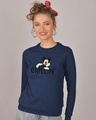 Shop Chilling Mickey Fleece Light Sweatshirt-Front