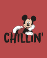 Shop Chilling Mickey Round Neck 3/4th Sleeve T-Shirt (DL)-Full