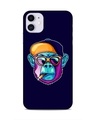 Shop Chimp with Hat Printed Back Cover for Apple iPhone 11-Front