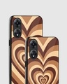 Shop Choco Heart Premium Glass Case for Oppo A78 5G-Design