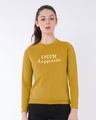 Shop Choose Happiness Fleece Light Sweatshirt-Front
