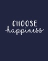 Shop Choose Happiness Varsity Half Sleeve T-shirt-Full