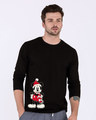 Shop Christmas Mickey Full Sleeve T-Shirt (DL)-Front