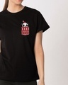 Shop Christmas Panda Boyfriend T-Shirt-Front