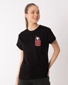 Shop Christmas Panda Boyfriend T-Shirt-Design
