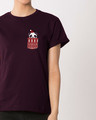 Shop Christmas Panda Boyfriend T-Shirt-Front
