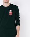 Shop Christmas Panda Full Sleeve T-Shirt-Front