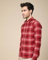 Shop Christmas Red Checked Slim Fit Shirt-Design