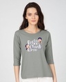 Shop Chugli Round Neck 3/4th Sleeve T-Shirt-Front