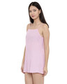 Shop Checked Asymmetrical Flared Pink Shirt Dress For Women's-Full