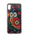 Shop Iphone X Floral Owl Mobile Cover-Front
