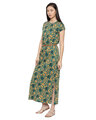 Shop Floral Stories Green Maxi Dress For Women's-Design