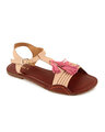 Shop Women's Beige Twirling Tassels Sandals-Front